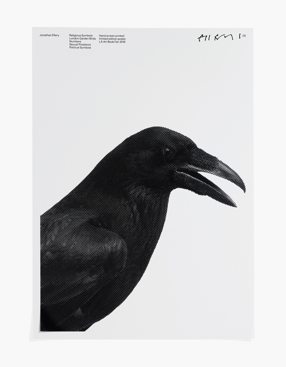 Jonathan Ellery, art, Religious Symbols/ London Garden Birds/ Numbers/ Sexual Predators/ Political Symbols